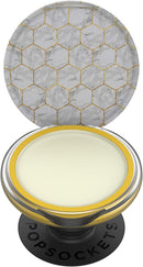 PopGrip Lips: PopSockets Swappable Grip and Burts Bees Lip Balm for Phones and Tablets - Marble Honeycomb PopSockets Store