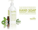 Sapadilla Rosemary + Peppermint Hand Soap, 2-Pack, Clear, 24 Fluid Ounces Sapadilla Store