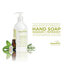 Sapadilla Rosemary + Peppermint Biodegradable Liquid Hand Soap Pump, 12 Ounce, (Pack of 1) Sapadilla