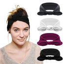 DRESHOW 4 Pack Bow Headband for Women Knotted Hair Band Facial Cloth Headbands DRESHOW Store