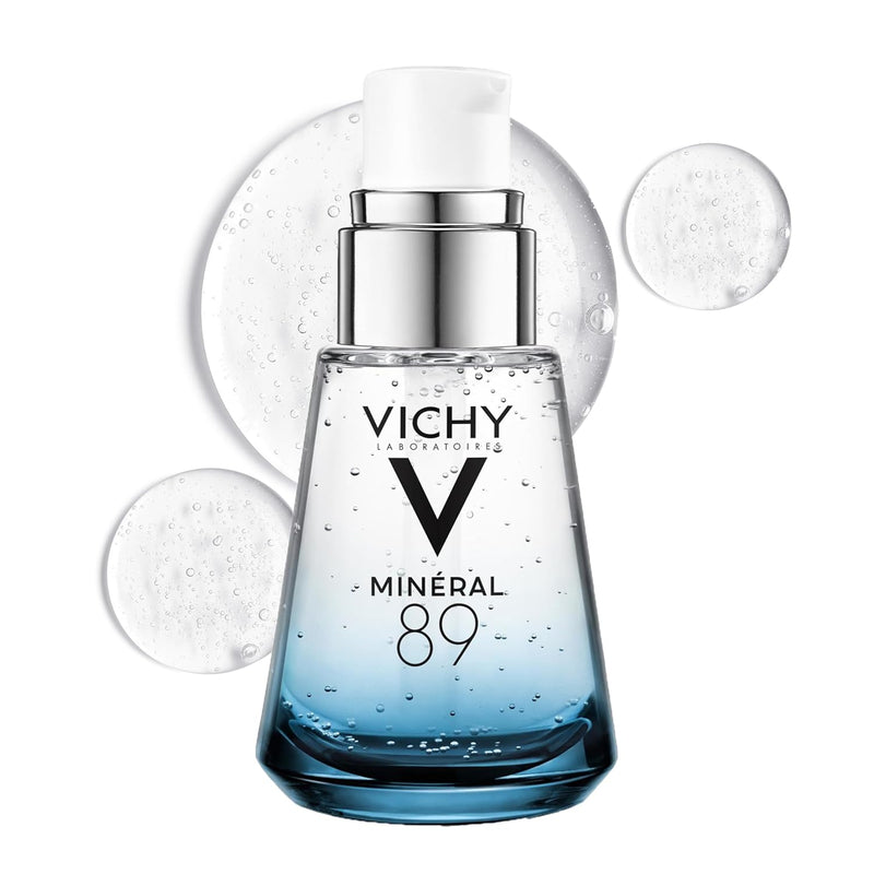 Vichy Mineral 89 Booster, Pure Hyaluronic Acid Serum for Face with Volcanic Mineral Water for Skin Barrier Repair, Plumps & Hydrates, Lightweight Moisturizing Gel, Oil-Free, Non-Sticky Infinity Warehouse