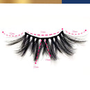 Arishine Mink Lashes Strip Faux Long Dramatic Magnetic Eyelashes with Eyeliner, Soft Wispy 5D Full Magnetic Eyelashes for Women Bold Makeup 5 Pairs (5D 25mm Lashes) Arishine