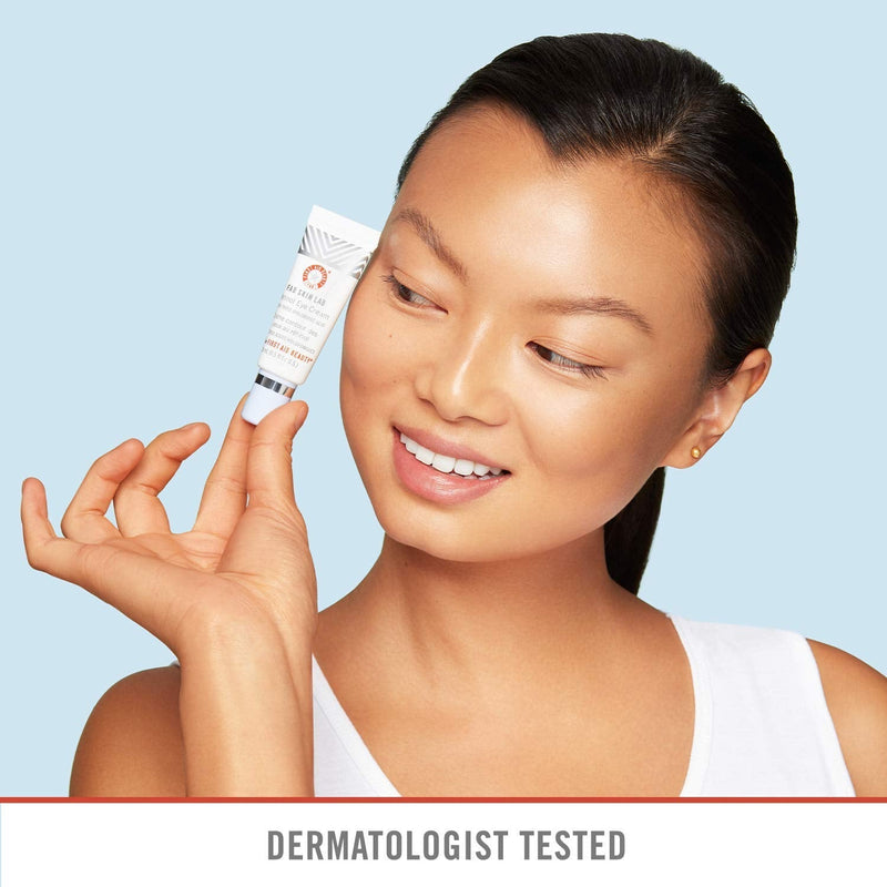 First Aid Beauty FAB Skin Lab Retinol Eye Cream with Triple Hyaluronic Acid – .5 Oz. First Aid Beauty