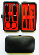 Manicure Set, Pedicure Kit, Nail Clippers, Professional Grooming Kit, Nail Tools with Luxurious Travel Case for Men and Women (7 In 1 Black) Jwxstore