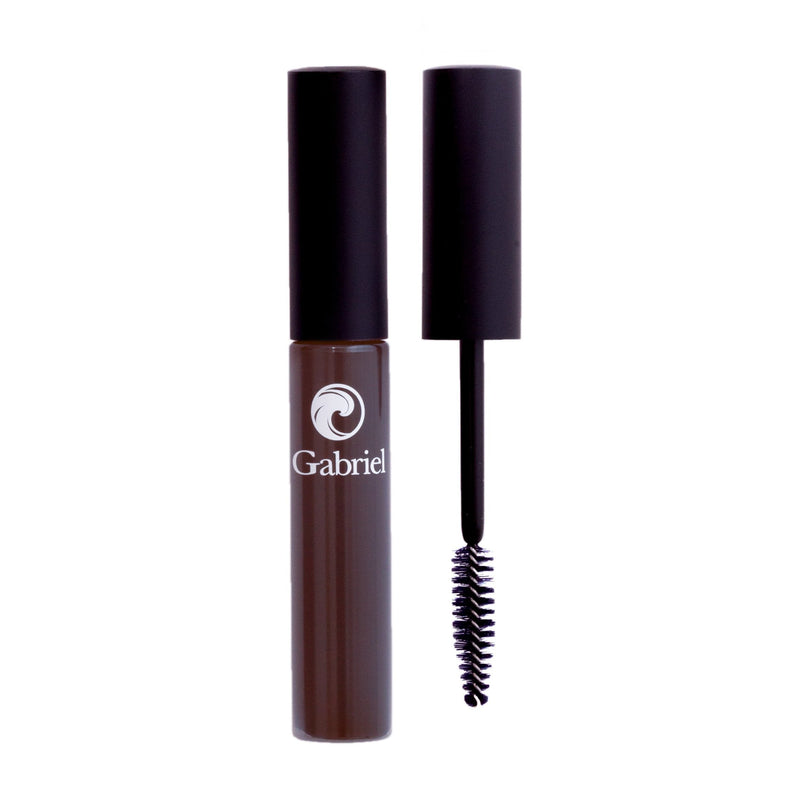 Gabriel Cosmetics Mascara (Black Brown), Natural, Paraben Free, Vegan, Gluten free, Cruelty free, No GMO, Voluminous full lashes, Non flaky, Water resistant, 0.25 Fl Oz Gabriel Cosmetics