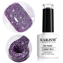 Glitter Gel Nail Polish, Gold Diamond Gelpolish Spark Shiny Nail Art Soak Off U V L E D Lacquer Gel Nail Starter Manicure Salon DIY at Home RAR82 Infinity Warehouse