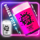 Glow in The Dark Paint - Blue Squid Fluorescent Glow Face & Body Paint for UV & Blacklight | Set of 8 Neon Face Paint Colors + Free Bonus Ultraviolet Flashlight | Bright Glowing Makeup for Festivals Blue Squid