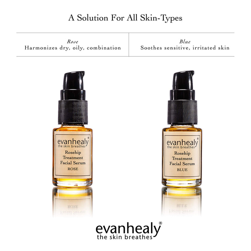 evanhealy Rosehip Facial Serum - Moisturizing & Plumping - All-Natural Hydrosols & Essential Oils - Damaged & Sensitive Skin evanhealy