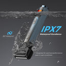 FOKE Back Shaver for Men, Ultra-Wide 1.8" T-Shaped Head, Travel Case, LED 4 in 1 Mens Back Shaver Rechargeable with Long Handle, Safety Lock, IPX7, Multi-Functional Back Trimmer for Men, (Dark Black) Infinity Warehouse