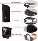 Makeup Brush Bag, Makeup Brush Holder Makeup Brush Organizer Makeup Brush Case, Stand-up Makeup Brush Bag Makeup Bag, Cosmetic Bag Artist Storage Bag Makeup Brush Cup (Small, Black) TANTO