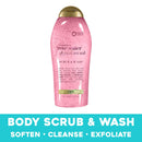 OGX Pink sea salt & rosewater gentle soothing body scrub, 19.5 Ounce, 1.0 Count OGX