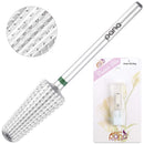 PANA Nail Carbide Volcano Bit - Two Way Rotate use for Both Left and Right Handed - Fast remove Acrylic or Hard Gel - 3/32" Shank - Manicure, Nail Art, Drill Machine (Coarse, Silver) PANA