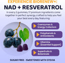 NAD+ Resveratrol Complex Gummies, 500mg of TMG, (45 Servings), Quercetin, Curcumin, Berberine & Antioxidants | Advanced Plant-Based Formula for Daily Cellular Balance & Longevity Nutrition Infinity Warehouse