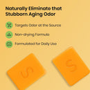 Japanese Persimmon Cleanser Bar 2 Pack Bundle for Body Odor, Persimmon Solution for Old People Smell - Natural Ingredient Body Bars, Organic Formula, Japanese Skin Care, Cleansing Hygiene 1 oz Infinity Warehouse