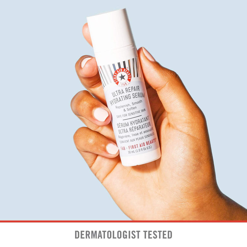 First Aid Beauty Ultra Repair Hydrating Serum with Hyaluronic Acid, Anti-Aging Face Serum for Sensitive Skin, 1.7 Ounces First Aid Beauty