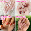 Rhinestone Resin Glue, Teenitor Nail Art Decoration Tools Kit with 8ml Gem Rhinestone Gel Resin Glue 3pcs Nail Brushes Wax Pen Stick Rhinestones Picking Tweezers (UV/LED Cure Needed) Teenitor