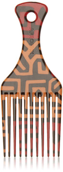 AFROPICK Anti-Static Plastic Hair Pick for Long, Thick, Curly, & Afro Hair (Tribe) Afropick