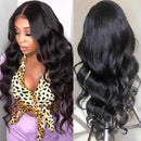 QTHAIR 12a Lace Closure Wigs Pre Plucked Natural Hairline with Baby Hair Brazilian Virgin Body Wave Human Hair Wigs for Black Women 4x4 Lace Frontal Closure Wigs 150% Density Natural Color 26 inch QTHAIR Store