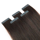 Tape in Hair Extensions 100g 100% Remy Natural Human Hair Double Side Tape Seamless Skin Weft Natural Hair Extensions 40pcs 2.5g/pcs Long Straight (24 inch,