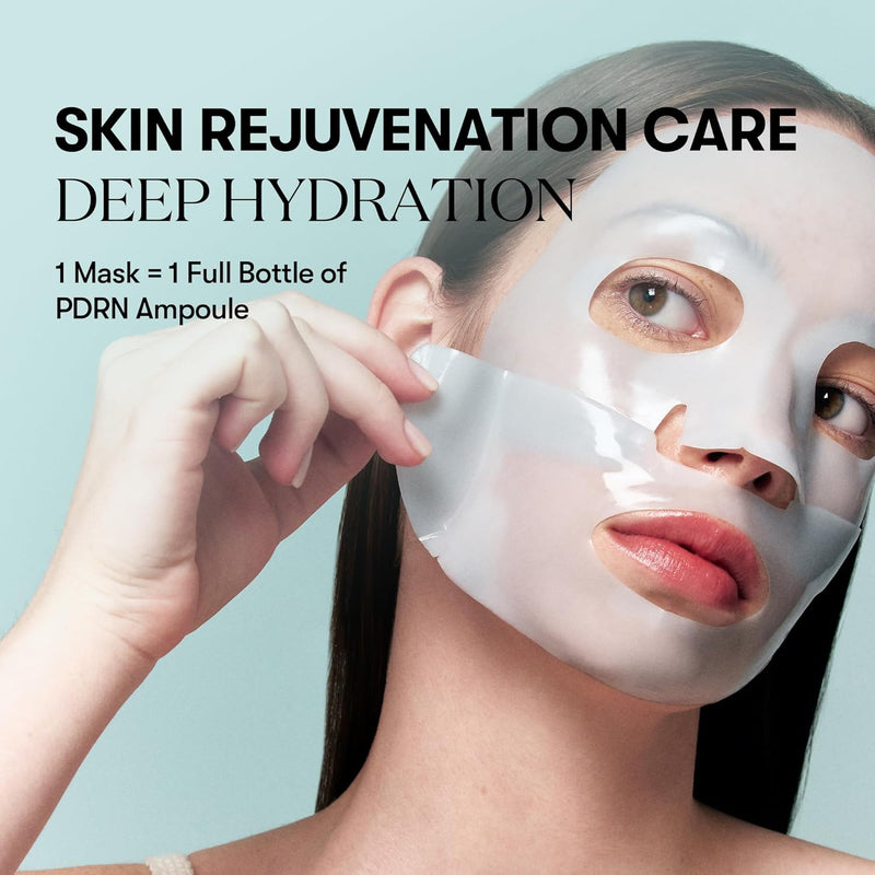 VT COSMETICS PDRN Hydrogel Mask(33gx4ea), Intensive Nourishing & Rejuvenating Overnight Mask, Skin Repair, Elasticity Boost, Hydrating & Plumping, Korean Skincare Infinity Warehouse