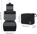 Hanging Travel Toiletry Bag Cosmetic Make up Organizer for Women and Girls Waterproof (V-Black) Narwey Store