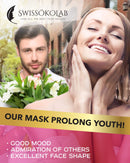 Reusable Face Slimming Strap Double Chin Reducer V Line Mask Chin Up Patch Chin Mask V Up Contour Tightening Firming Face Lift Tape Neck Bandage V-Line Lifting Patches V Shaped Belt SWISSÖKOLAB Store