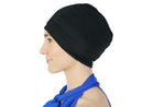 ALEXANDER PRODUCTS Satin Lined Sleep Cap Adjustable Bonnet Slouchy Beanie Slap Hat for Natural Curly Girls and Frizzy Hair Cap for Women Black ALEXANDER PRODUCTS