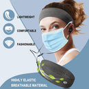 KinHwa Headband with Button for Mask Nurse Headbands for Women Men Perfect Doctor's' Gifts (4, black+dgray+dgreen+purple) KinHwa Store