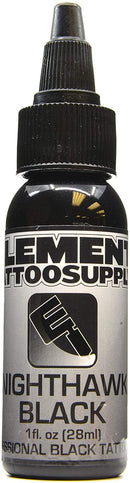 Element Tattoo Supply Black Tattoo Ink Nighthawk 1oz Bottle ELEMENT TATTOO SUPPLY