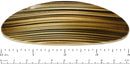 Parcelona French Oval Grey Beige Celluloid Acetate Automatic Hair Clip Barrette Parcelona