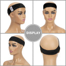 GEX Wig Grip Band Adjustable Wig Comfort Band with Adjustable Hook and Loop Fastener Non Slip Breathable Thin Head Hair Band to Keep Wig Secured and Prevent Headaches (Black) gexworldwide