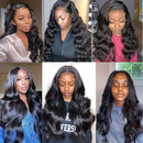 Body Wave Lace Front Wigs Human Hair for Black Woman Lace Closure Wigs 150% Density Brazilian Virgin Hair Glueless 4x4 Body Wave Wigs Pre Plucked with Baby Hair Natural Color (22 Inch) Heng Fan
