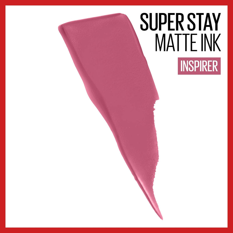 Maybelline New York SuperStay Matte Ink Liquid Lipstick, City Edition, Inspirer, 0.17 Ounce Maybelline New York