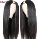 UNice Hair U Part Wig Human Hair, Glueless Straight Human Hair Wigs for Black Women, Brazilian Virgin Hair Full Head U Shape Clip in Half Wig 150% Density 22inch UNICE Store