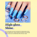 Beetles Gel Nail Polish Set- Summer Splish Splash Collection 6 Colors Bule Nail Gel Polish Kit Soak Off UV LED Lamp Gel Nail Kit Nail Art Manicure Salon DIY at Home beetles Gel Polish