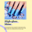Beetles Gel Nail Polish Set- Summer Splish Splash Collection 6 Colors Bule Nail Gel Polish Kit Soak Off UV LED Lamp Gel Nail Kit Nail Art Manicure Salon DIY at Home beetles Gel Polish