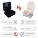 Travel Makeup Bag Large Cosmetic Bag Makeup Case Organizer for Women and Girls (Leaf) Narwey