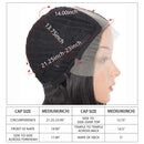 DÉBUT Lace Front Wigs for Black Women Bob Wigs for White Women Synthetic Hair 9.5" 120g Natural Straight Swiss Lace Heat Resistant Fibers Half Hand Tied (Simulated Scalp 9.5", 1B) DÉBUT
