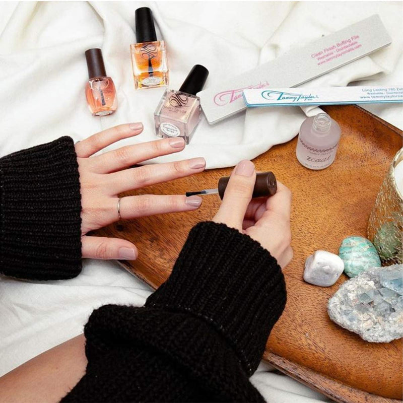 Tammy Taylor Nail Plump | Nail Growth Treatment for Strong, Healthy Natural Nails | Brush-On Nail Strengthener Base Coat Gel | Helps Prevent Nail Biting, Breakage and Brittle Nails Tammy Taylor