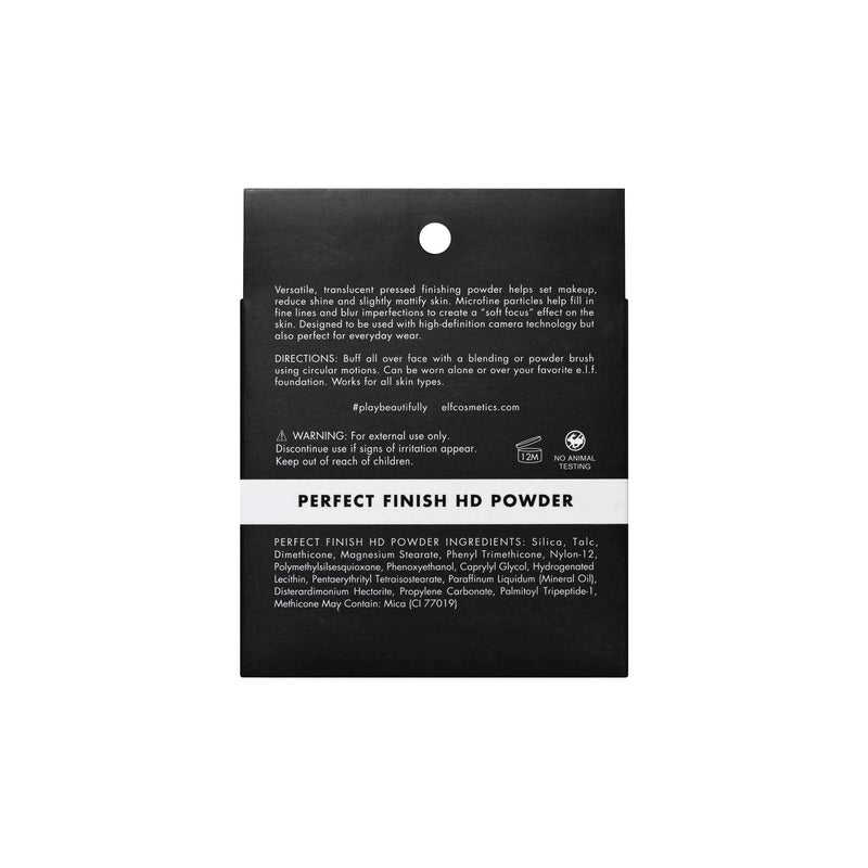 e.l.f, Perfect Finish HD Powder, Convenient, Portable Compact, Fills Fine Lines, Blurs Imperfections, Soft, Smooth Finish, Anytime Wear, 0.28 Oz e.l.f.