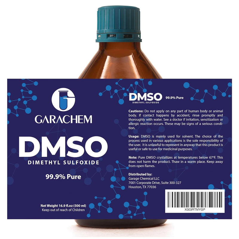 Pure DMSO in a Glass Bottle, Pure Liquid Dimethyl Sulfoxide 16.9 OZ, Non-Diluted, Low Odor Infinity Warehouse