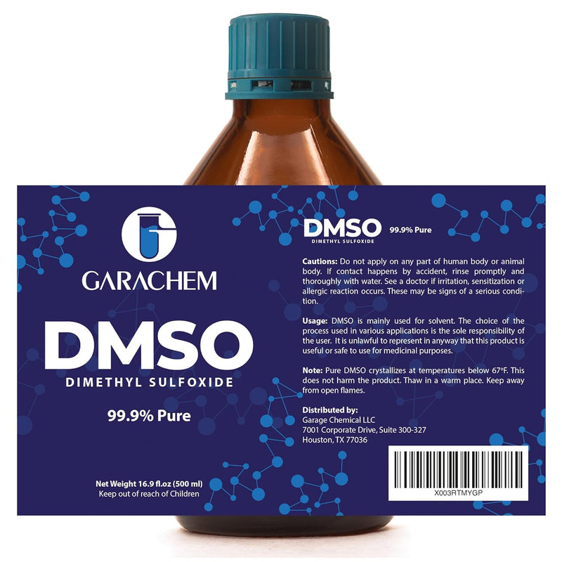 Pure DMSO in a Glass Bottle, Pure Liquid Dimethyl Sulfoxide 16.9 OZ, Non-Diluted, Low Odor Infinity Warehouse