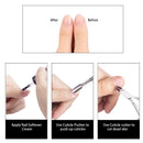 Ejiubas Cuticle Pusher Cuticle Nipper Stainless Steel Cuticle Trimmer Cuticle Remover Tool Set for Fingernails and Toenails Pedicure Manicure Tools Silver Ejiubas