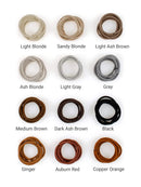 Small Sandy Blonde Hair Elastics, 2mm Mini Sized Hair Ties for Kids, Braids and Fine Hair - 48 Count Ponytail Holders Heliums Store