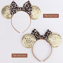 DRESHOW Mickey Ears Bow Headbands Glitter Party Decoration Cosplay Costume for Girls & Women DRESHOW