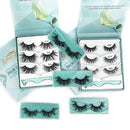 GOO GOO 3D Mink Eyelashes, False Eyelashes 20mm Middle Long Crossed Cluster 1 Style 3 Pairs/set Natural Hand Made Strips Fake Eyelashes Fluffy Full Real Siberian Mink Lashes GOO GOO Store