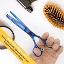 Equinox Professional Razor Edge Series - Titanium Barber Hair Thinning/Texturizing Scissors/Shears - 6.5 Inches Equinox International