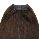 Sassina Halo Hair Extensions Human Hair, with Invisible Miracle Wire, One Piece Fish Line Hair Extensions