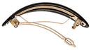 France Lux Oval Volume Barrette - Classic, Black France Luxe