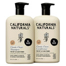 California Naturals Coconut Shampoo & Conditioner Set, Natural, Vegan, Cruelty, Silicone, Paraben, and Sulfate Free Shampoo, All Hair Types, 20 Fl Oz (Pack of 2), Classic Clean Coconut Infinity Warehouse